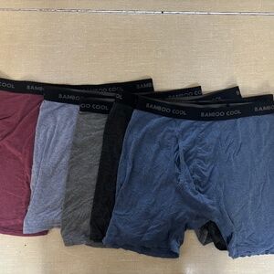 6 pack BAMBOO COOL Men’s Underwear boxer briefs Soft Comfortable Bamboo Viscose
